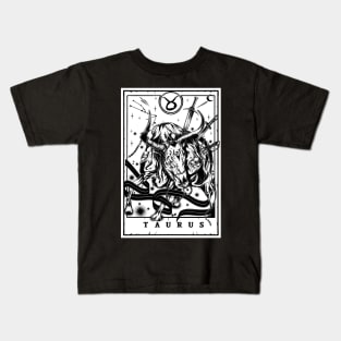 Taurus Zodiac Tarot Kids T-Shirt